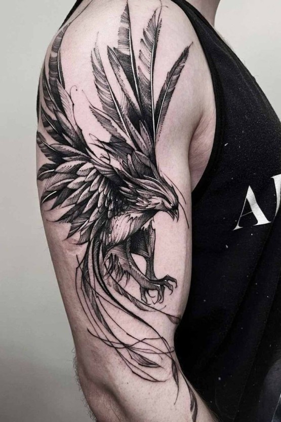 Phoenix Tattoo Ideas for Females 0027