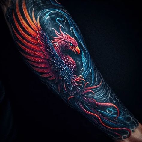 Phoenix Tattoo Ideas for Females 0035