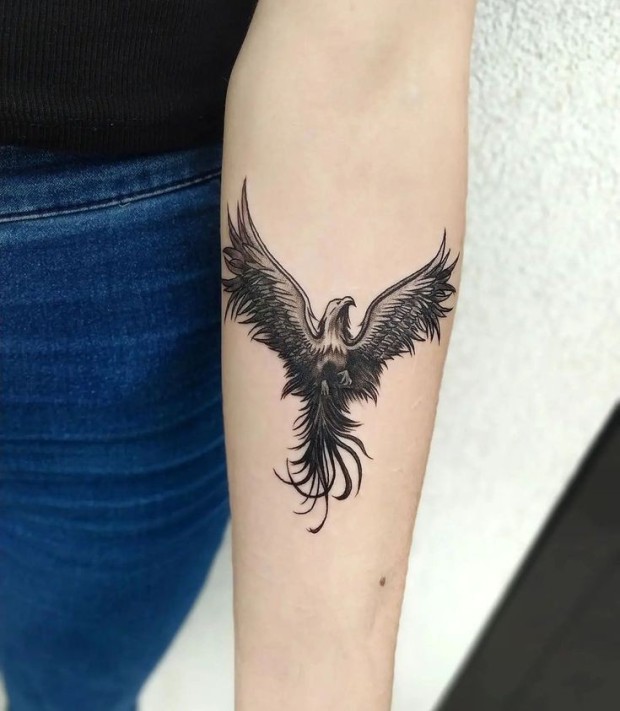 Phoenix Tattoo Ideas for Females 0038