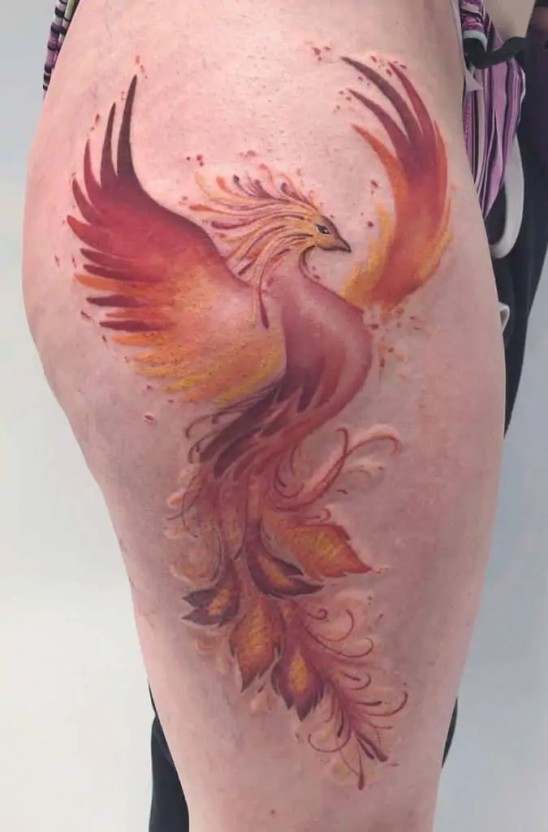 Phoenix Tattoo Ideas for Females 0044