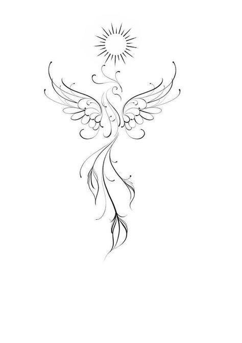 Phoenix Tattoo Ideas for Females 0048