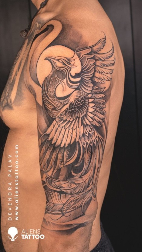 Phoenix Tattoo Ideas for Females 0050