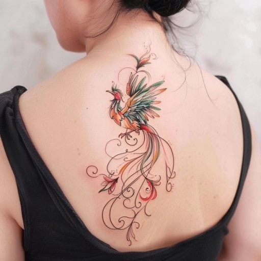 Phoenix Tattoo Ideas for Females 0088