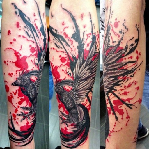 Phoenix Tattoo Ideas for Females 0099