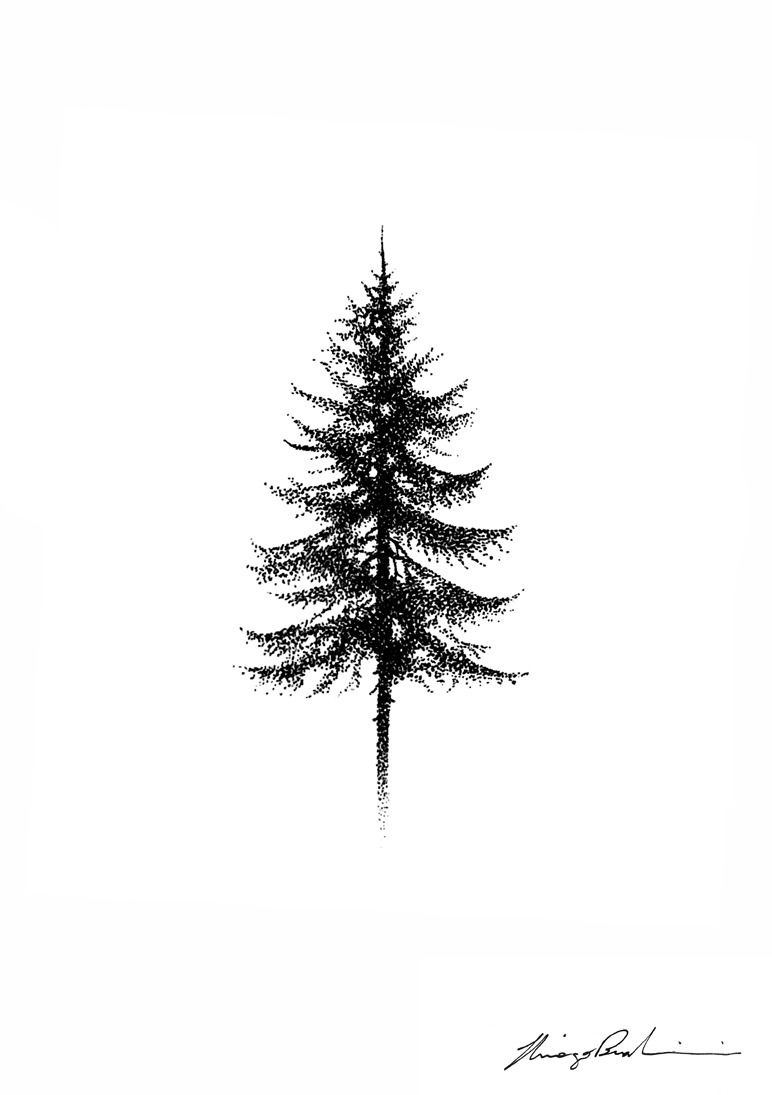 Pine tree tattoo designs