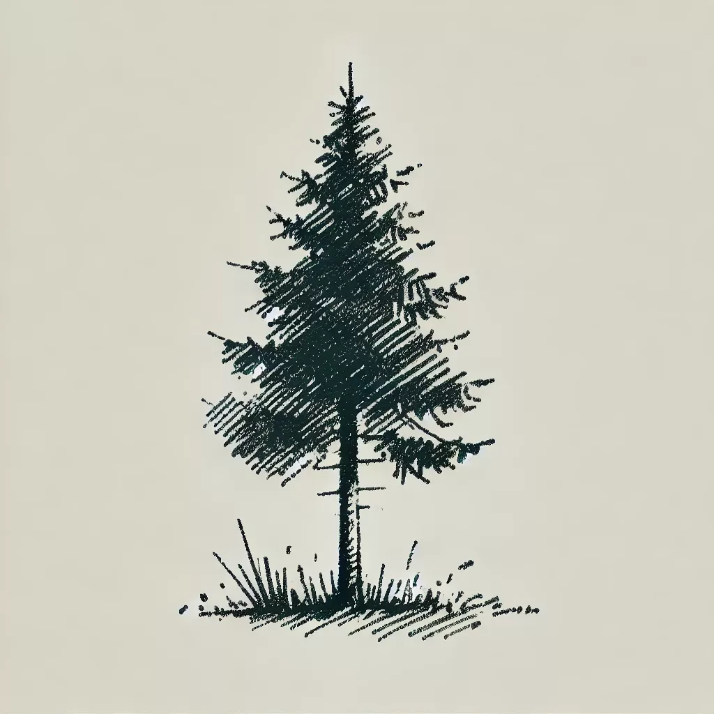 Pine Tree Tattoo Ideas 0034