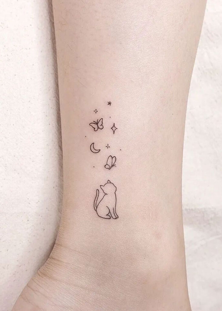 playful cat tattoo ideas for fun-loving individuals.