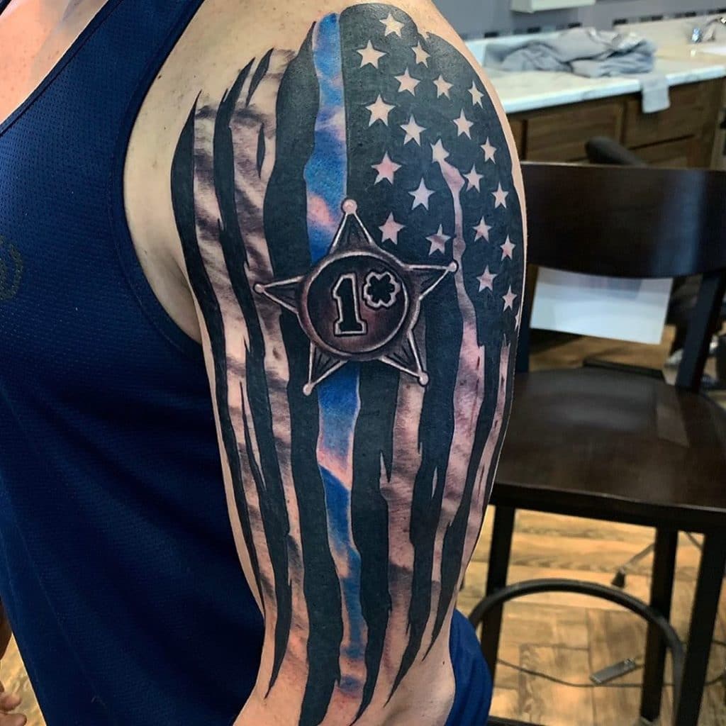 police officer emblem tattoo inspiration