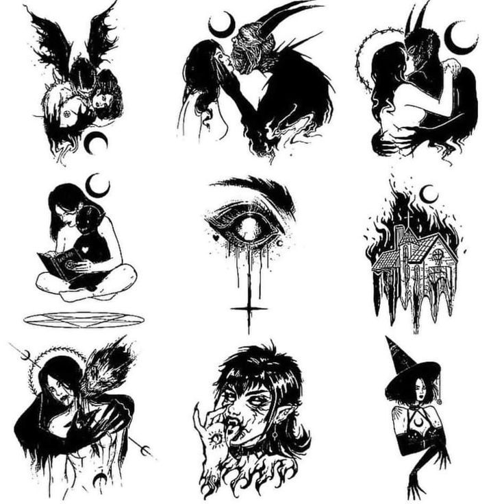 popular creepy tattoo ideas for beginners