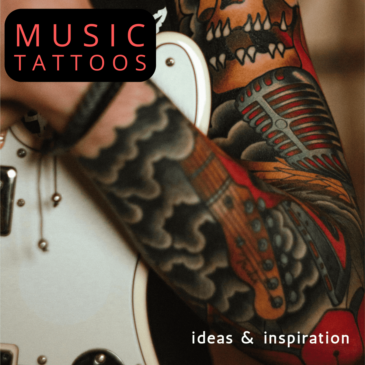 Popular instrument tattoo concepts