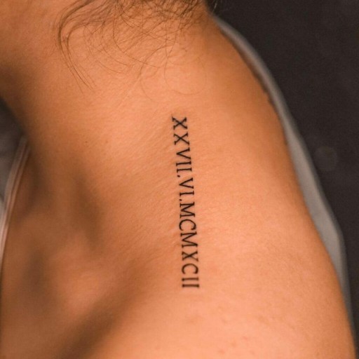 popular roman numerals tattoo variations