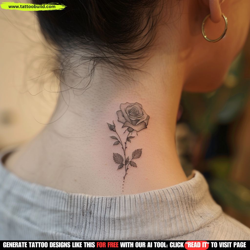 popular small female front neck tattoo trends