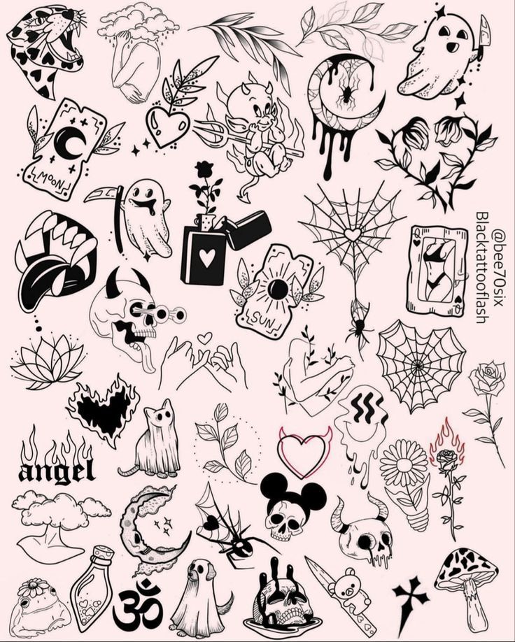 popular small tattoo flash