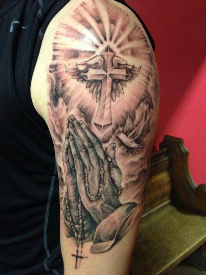 praying hands tattoo ideas 0069