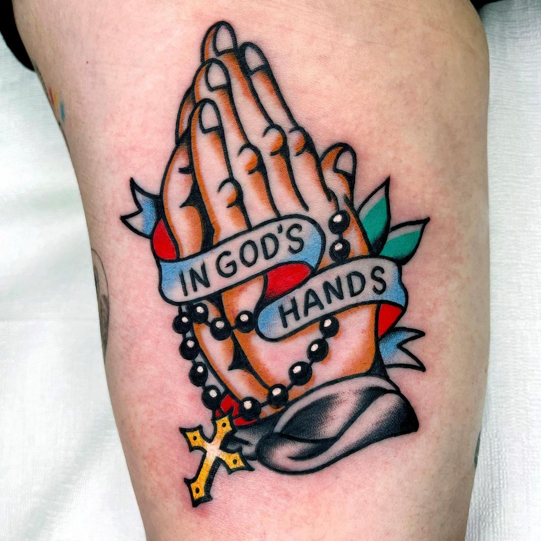 praying hands tattoo ideas 0082