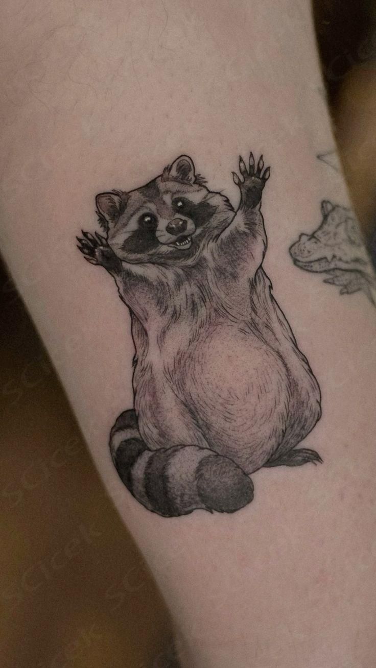 raccoon tattoo ideas 0010