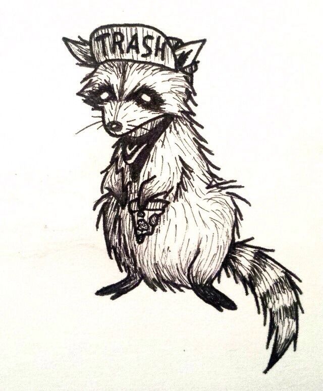 raccoon tattoo ideas 0027