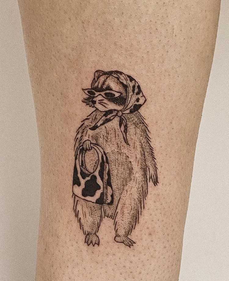 raccoon tattoo ideas 0031