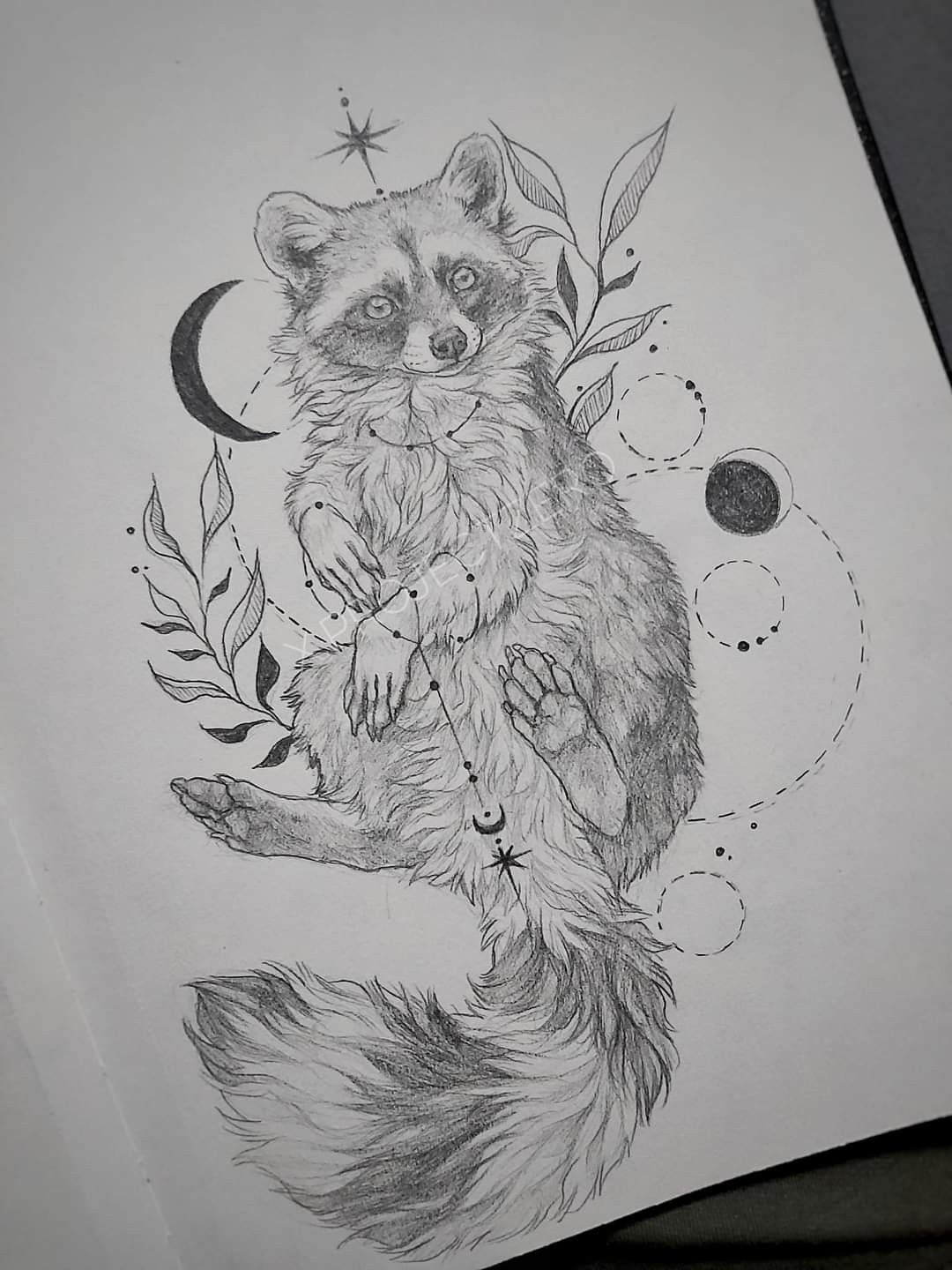 raccoon tattoo ideas 0032