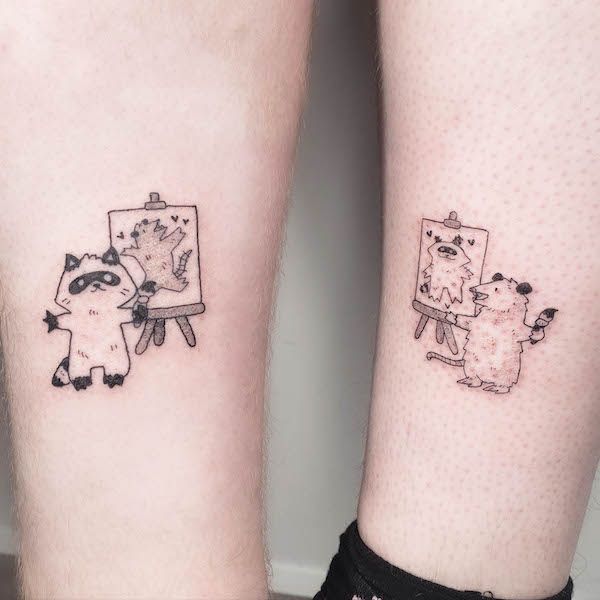 raccoon tattoo ideas 0040