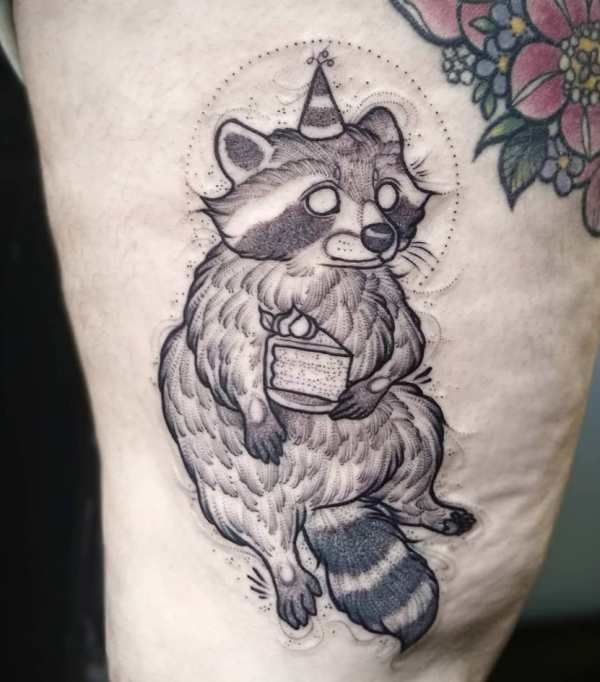 raccoon tattoo ideas 0049