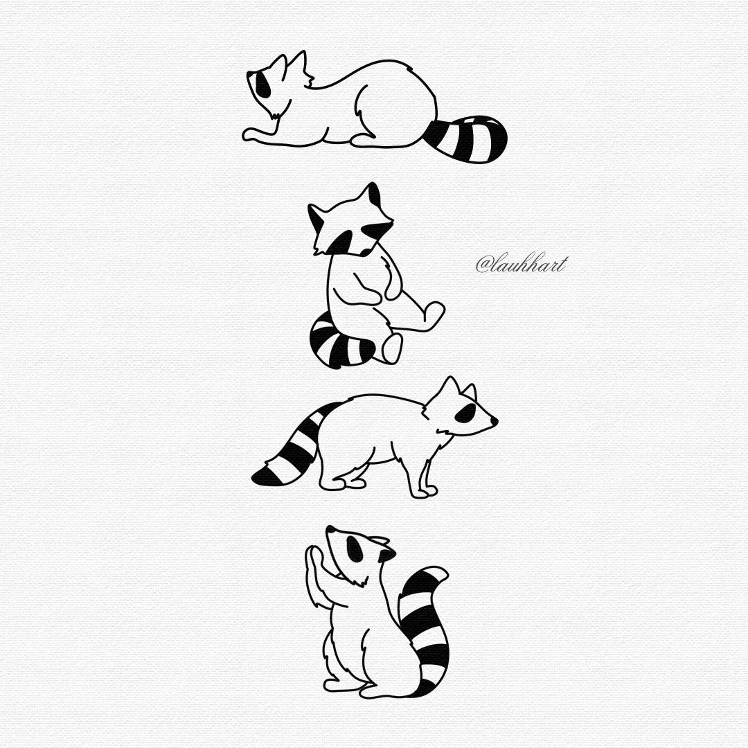 raccoon tattoo ideas 0054