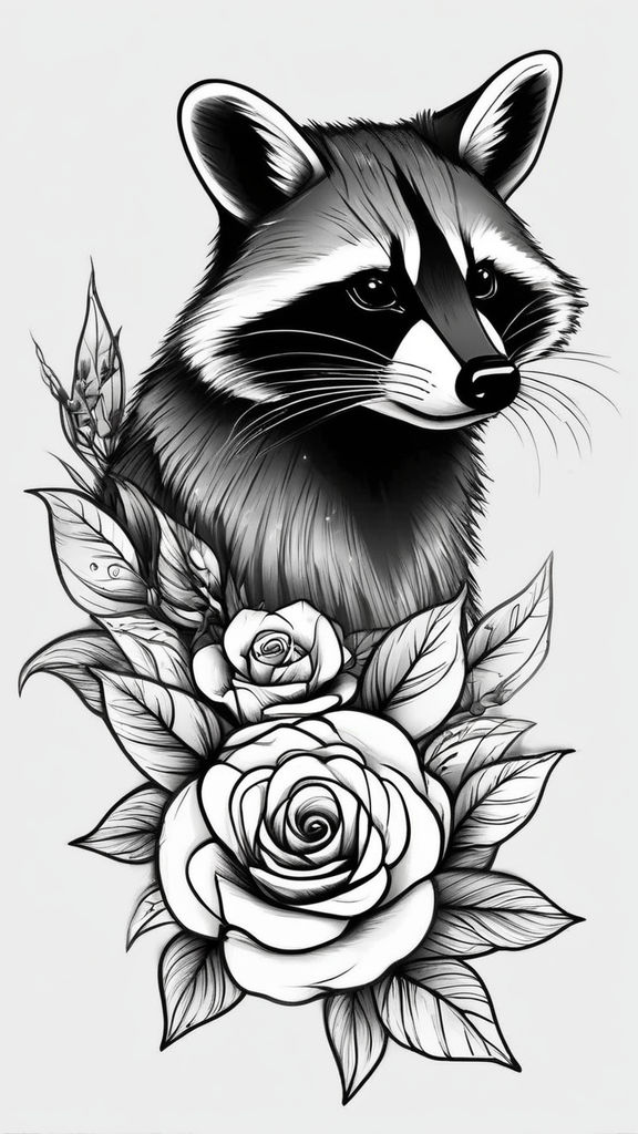 raccoon tattoo ideas 0062