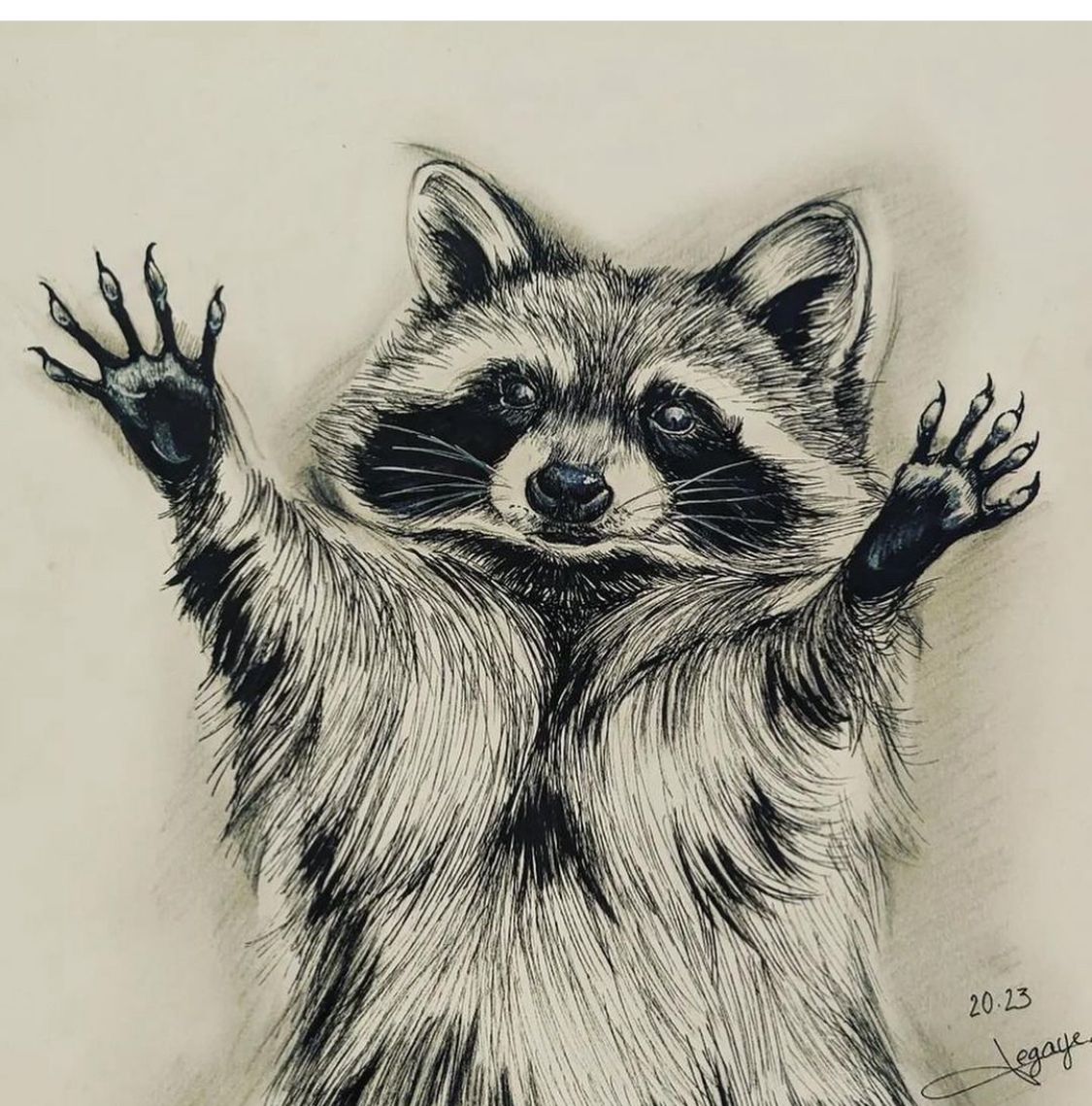 raccoon tattoo ideas 0069