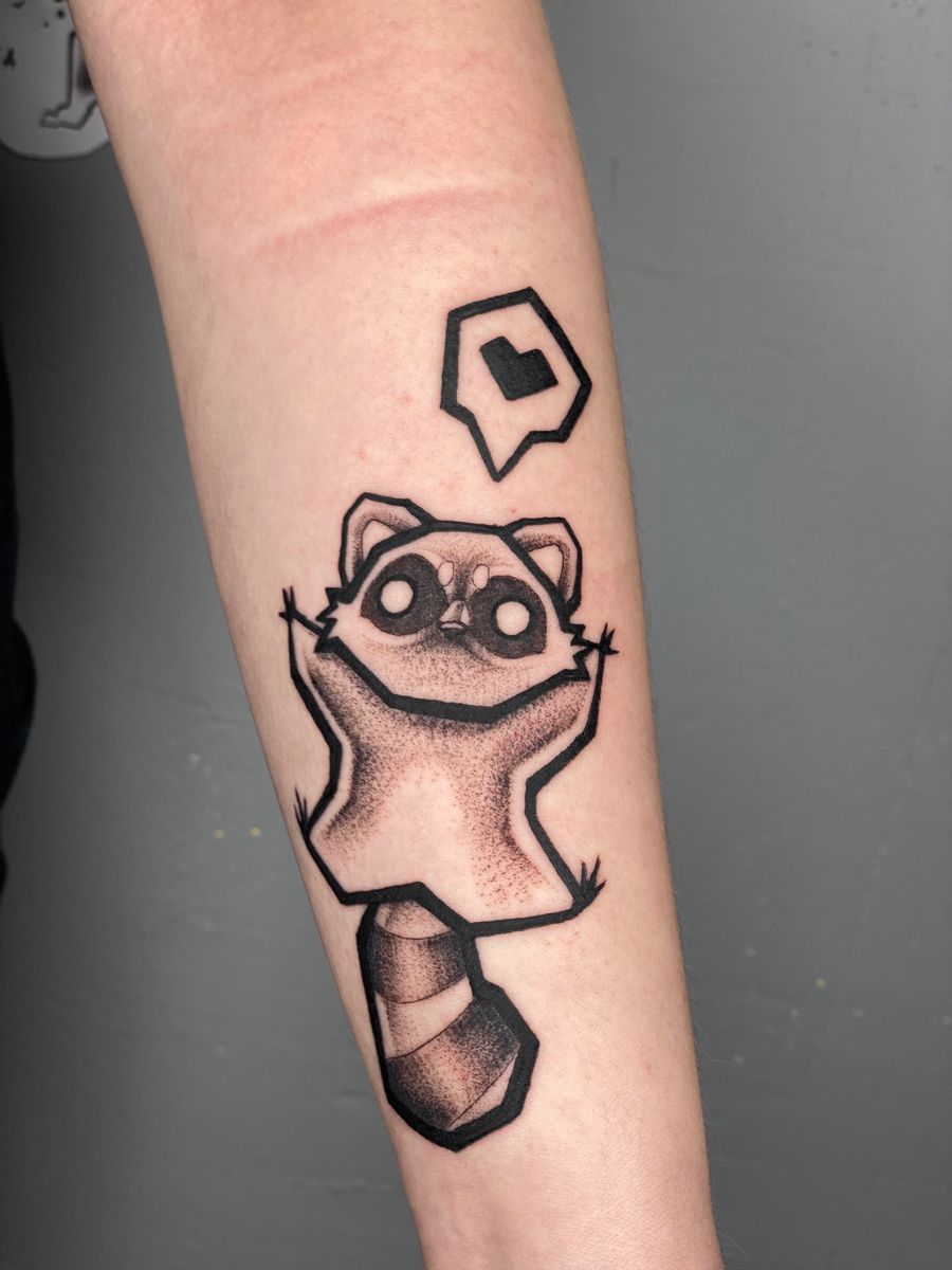 raccoon tattoo ideas 0074