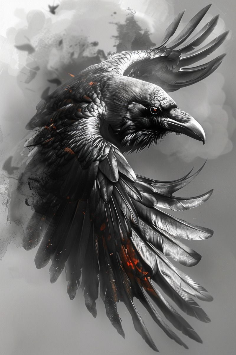 raven tattoo ideas 0011