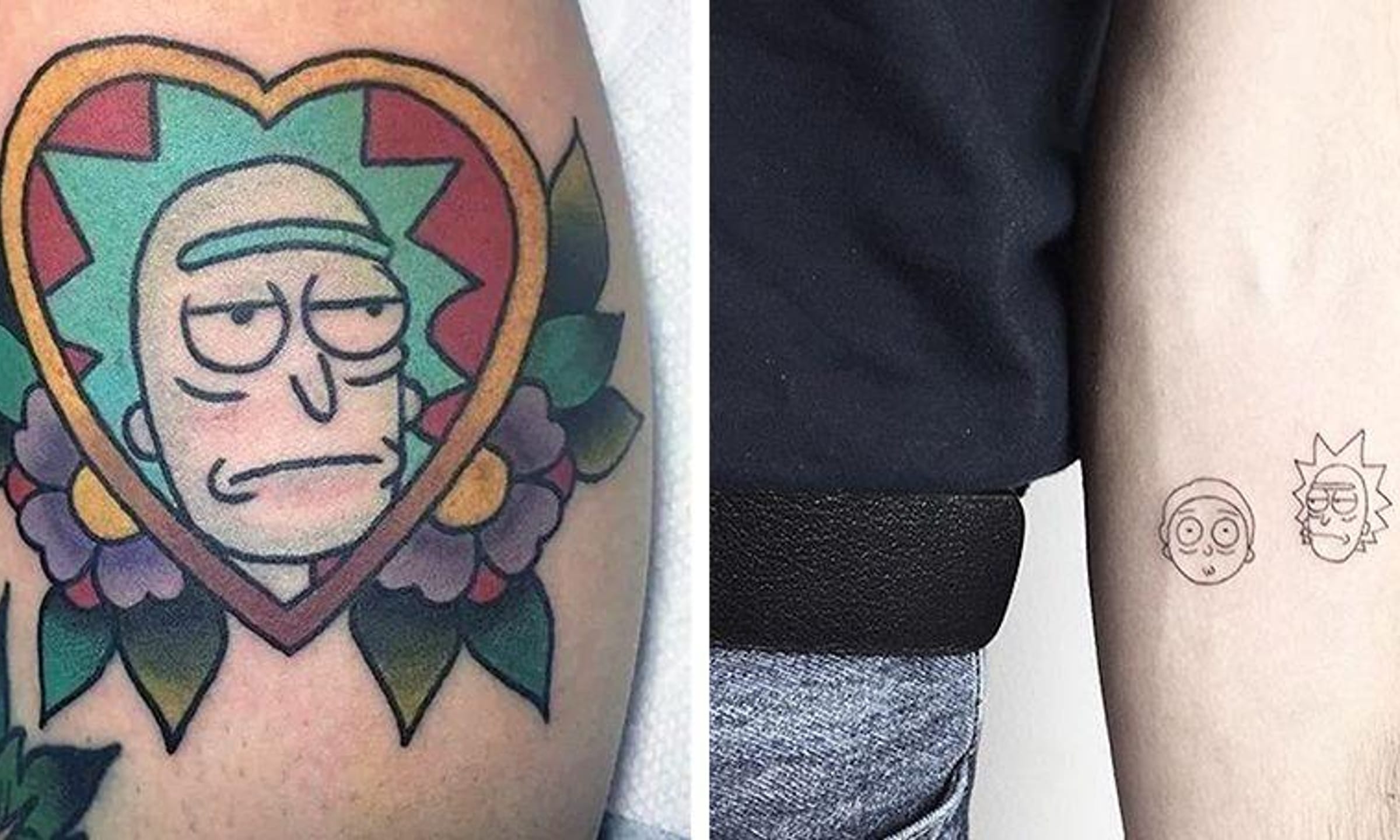 rick and morty tattoo ideas for couples