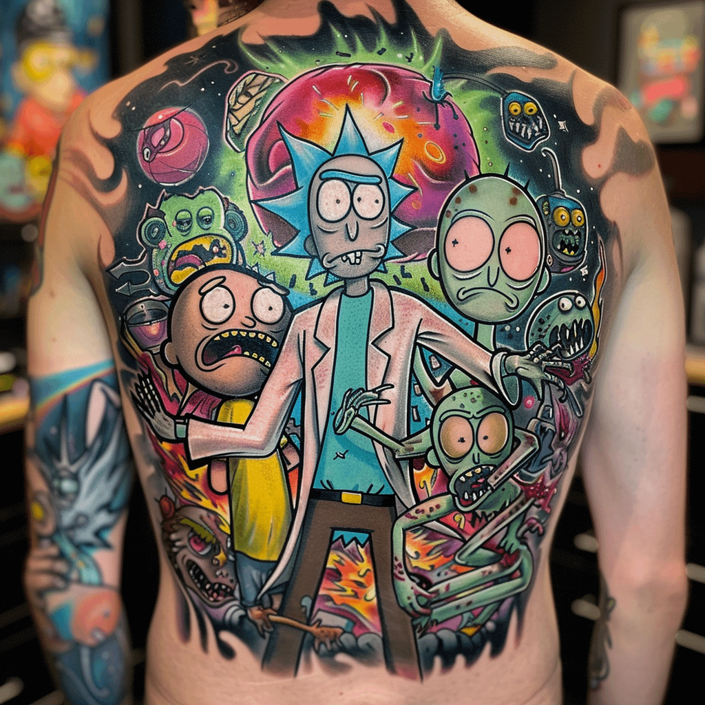 rick and morty tattoo ideas 0014