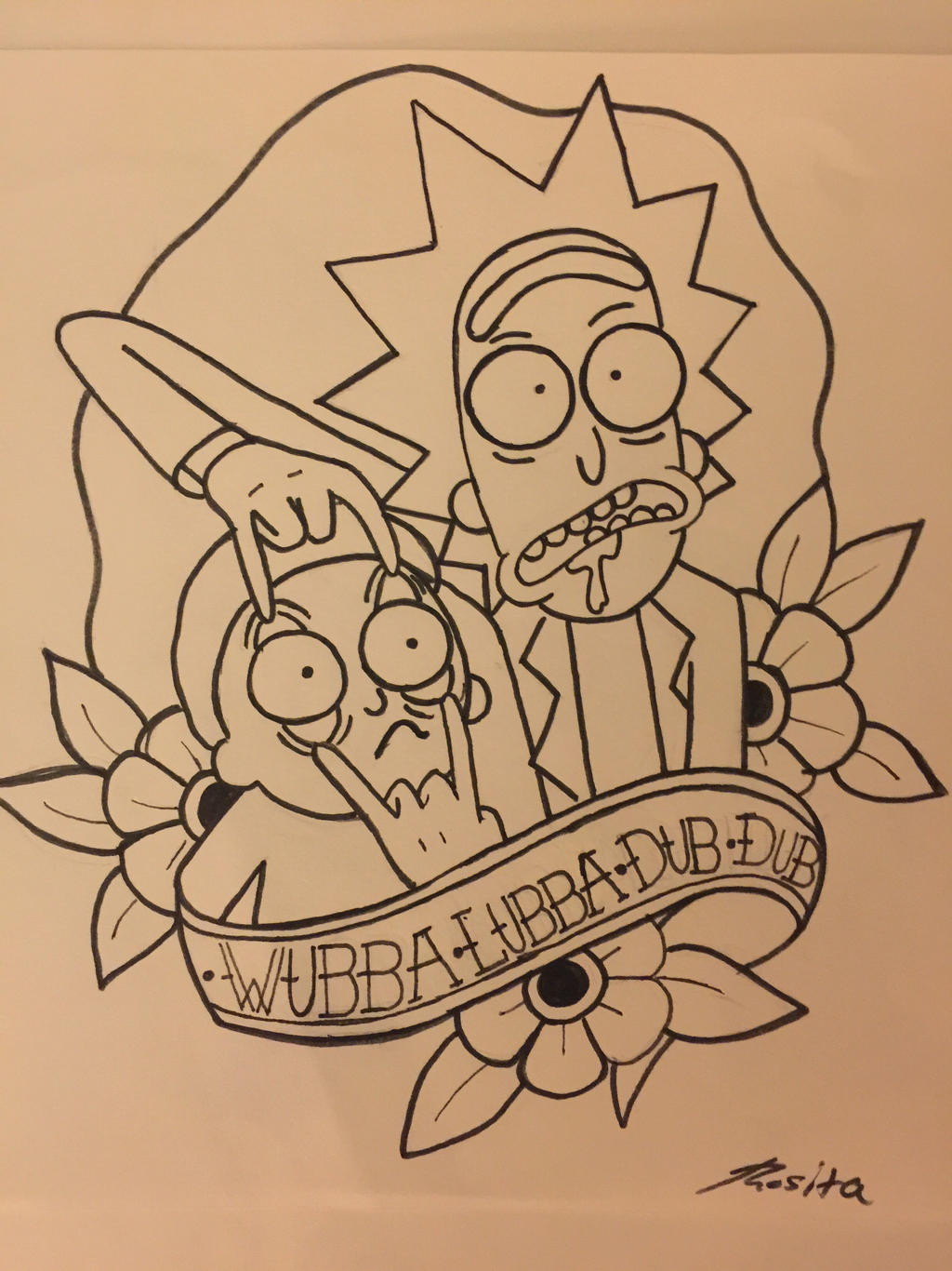 rick and morty tattoo ideas 0022