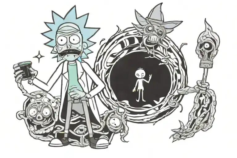 rick and morty tattoo ideas 0030