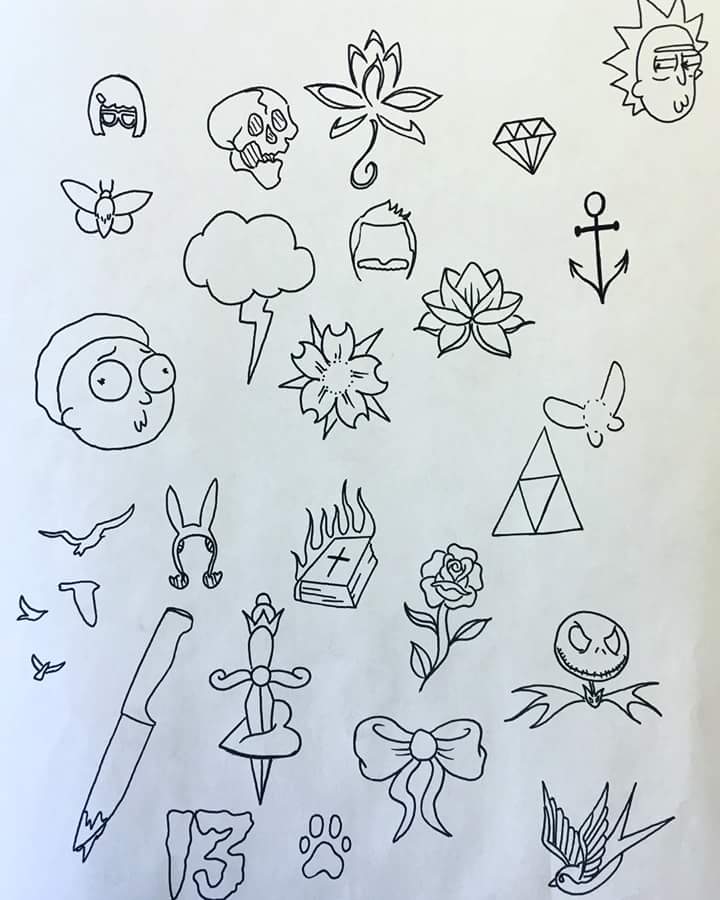 rick and morty tattoo ideas 0048