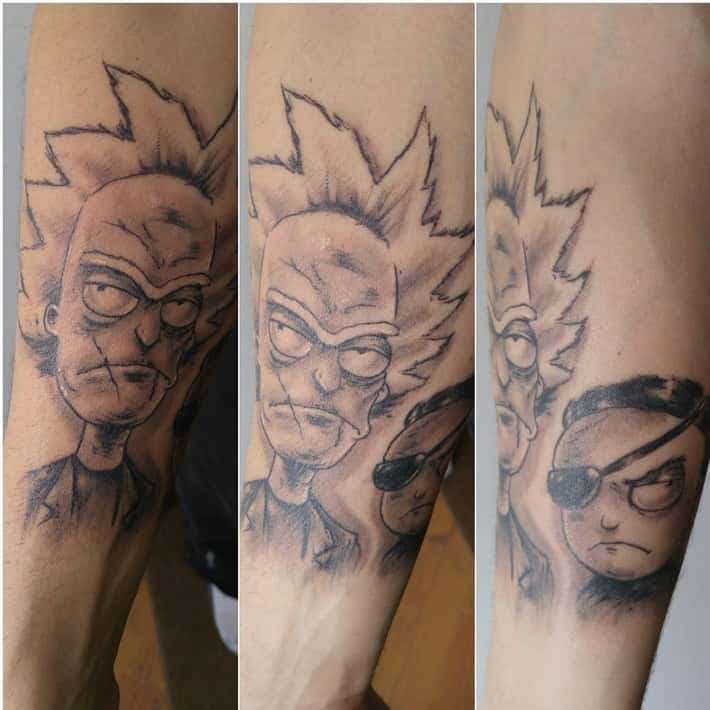 rick and morty tattoo ideas 0073