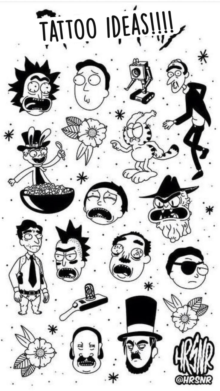 rick and morty tattoo ideas 0088