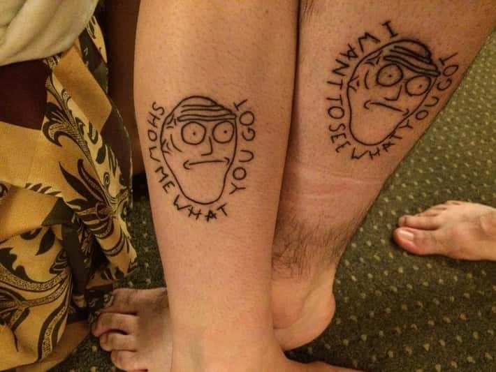 rick and morty tattoo ideas 0099