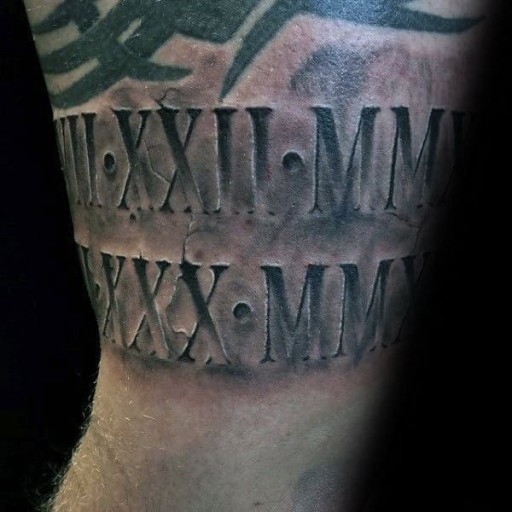 roman numeral tattoo ideas 0025