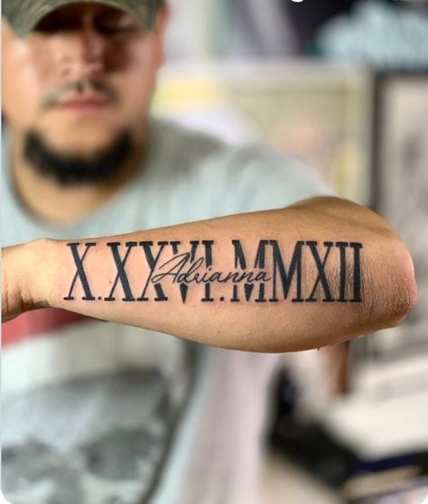 roman numeral tattoo ideas 0028