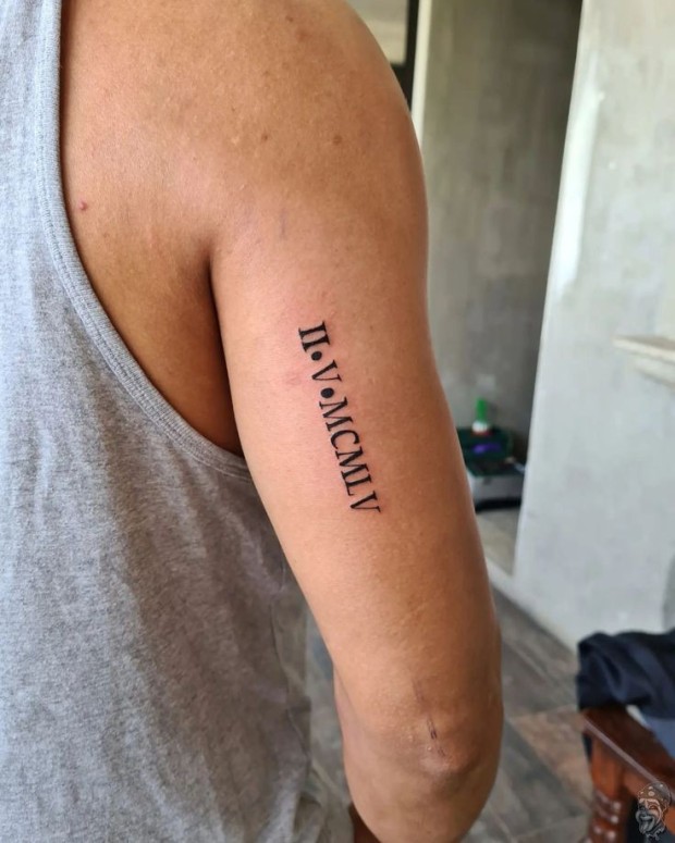 roman numeral tattoo ideas 0037