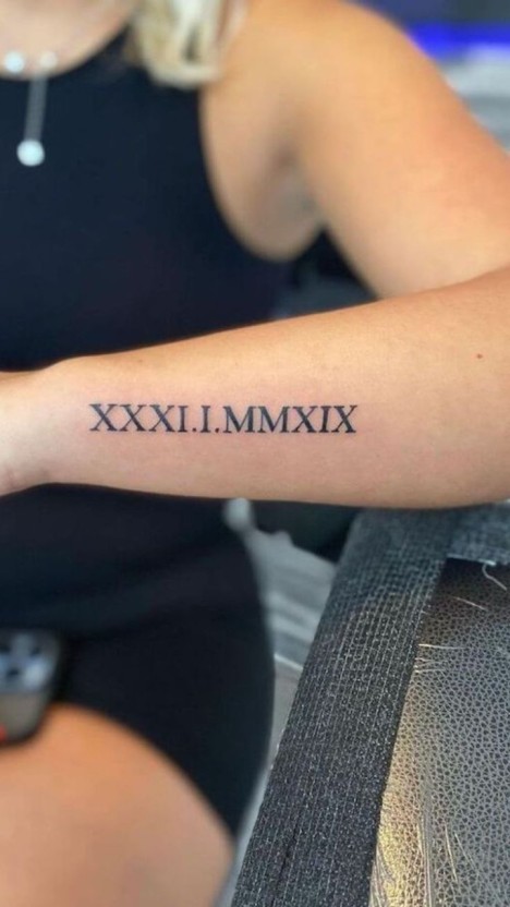 roman numeral tattoo ideas 0043