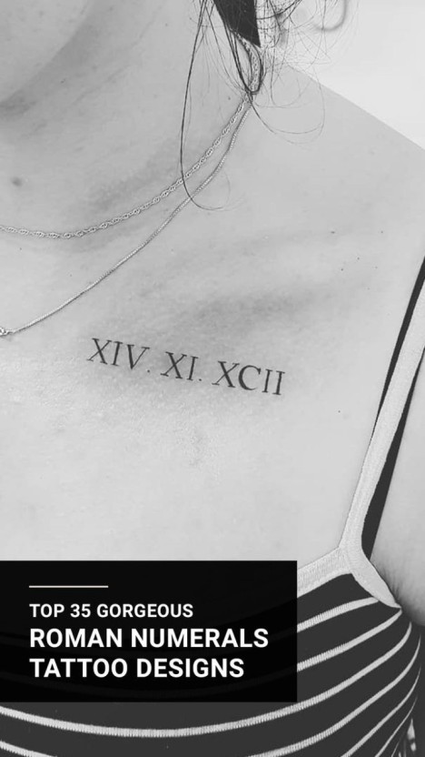 roman numeral tattoo ideas 0048