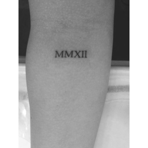 roman numeral tattoo ideas 0056