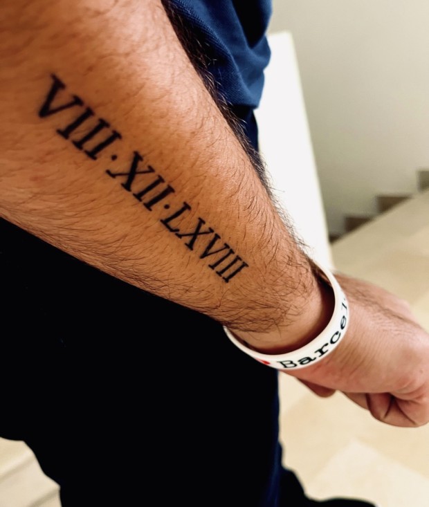 roman numeral tattoo ideas 0057