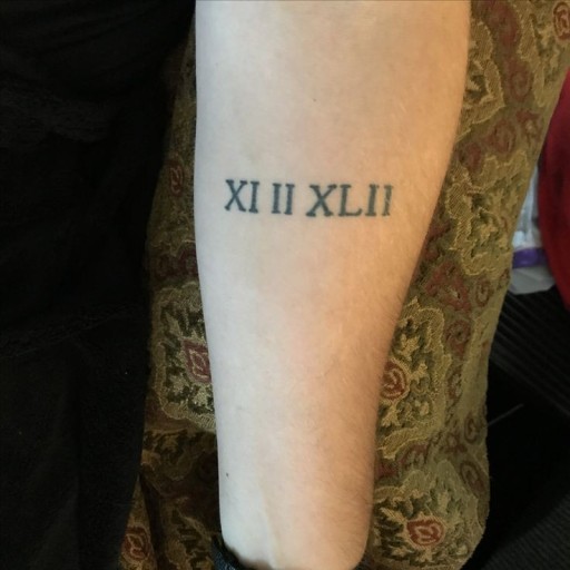 roman numeral tattoo ideas 0061