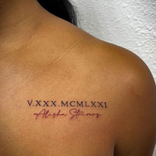 roman numeral tattoo ideas 0062