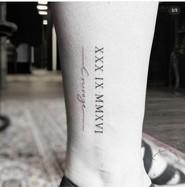 roman numeral tattoo ideas 0074