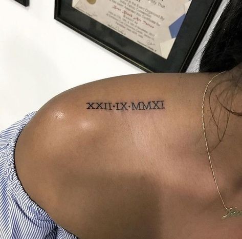 roman numeral tattoo ideas 0086