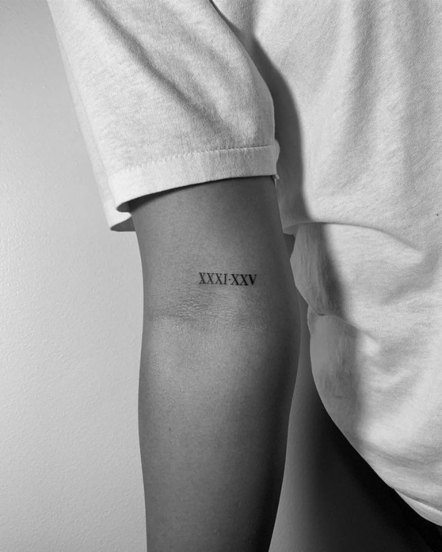 roman numeral tattoo ideas 0090